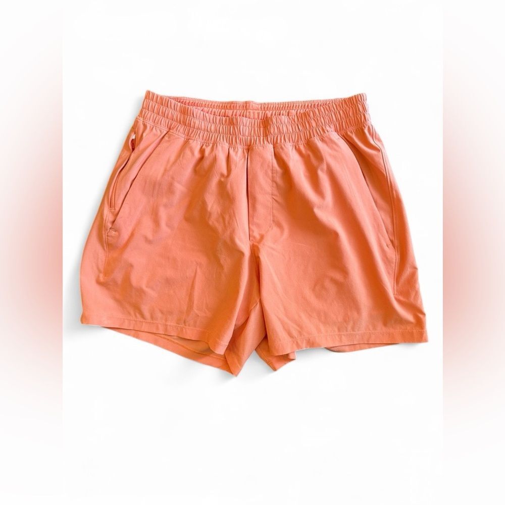 Lululemon Pace Breaker Linerless Shorts Peach Bliss Medium - Picture 2 of 4